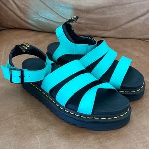 Doc Martin’s turquoise sandals